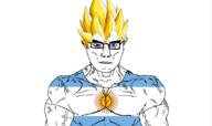 anime argentina arm buff closed_mouth clothes country dragon_ball dragon_ball_z ear flag glasses hair soyjak subvariant:chudjak_front subvariant:muscular_chud sun super_saiyan tshirt variant:chudjak vegeta vein yellow_hair // 1721x1022 // 324.2KB