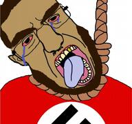 beard brown_skij churka crying flag:nazi_germany nazism subvariant:chudjak_front unibrow variant:chudjak // 653x613 // 223.5KB