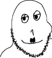 adolf_hitler beard drawing eyes mouth nose smug stubble variant:smugjak // 400x452 // 17.9KB