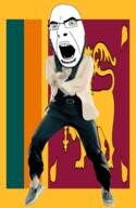 angry animated country dance flag flag:sri_lanka gangnam_style glasses open_mouth soyjak sri_lanka stubble variant:cobson // 300x460 // 510.3KB