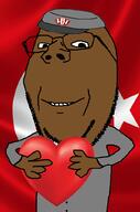 cap clothes country flag flag:turkiye glasses hand hat heart holding_heart holding_object kolyma kuz smile soyjak stubble subvariant:wholesome_soyjak suit turkiye uniform variant:gapejak // 676x1021 // 266.7KB