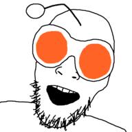 antenna glasses goggles lifeinatent open_mouth orange_eyes reddit soyjak stubble variant:unknown // 800x800 // 22.2KB