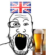 beer british country flag flag:united_kingdom glass monocle open_mouth soyjak stubble united_kingdom variant:markiplier_soyjak yellow_teeth // 672x800 // 240.2KB