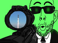 central_intelligence_agency clothes ear firearm glasses glowie glowing green gun necktie soyjak spacex stubble suit sunglasses variant:nojak // 980x742 // 164.8KB