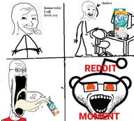 4panel chair classic clothes comic computer desk drinking gape glasses keyboard monitor rage_comic reddit reddit_moment silk_soymilk smug soy_milk soyjak stubble subvariant:soyak_soymilk text variant:soyak wojak // 640x576 // 256.3KB