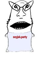 glasses open_mouth soyjak soyjak_party stubble text variant:unknown // 955x1389 // 211.6KB