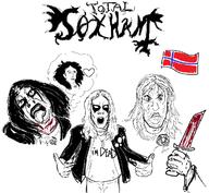 band black_metal blood country dead flag flag:norway kate_bush knife long_hair norway punisher_face redraw soyjak suicide variant:bernd variant:shirtjak // 1217x1121 // 129.8KB