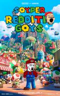 2soyjaks arm clothes full_body glasses goy hand hat leg mario mario_hat movie mustache nintendo open_mouth reddit soyjak stubble text variant:gapejak variant:soyak video_game white_skin // 2302x3645 // 2.0MB