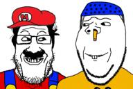 are_you_soying_what_im_soying bicycle_helmet helmet jeffy mario mario_hat nintendo pencil sml supermariologan variant:gapejak variant:markiplier_soyjak video_game // 1200x800 // 275.5KB