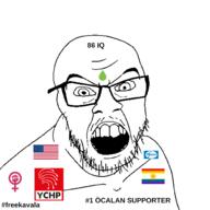 chp feminism flag glasses iq kurdistan open_mouth phizer stubble text turkiye united_states variant:feraljak // 1500x1500 // 104.0KB