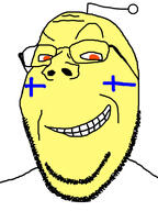 antenna country cross dreamworks finland glasses orange_eyes red_eyes reddit smirk smug soyjak stubble subvariant:wholesome_soyjak variant:gapejak yellow_skin // 600x800 // 177.3KB