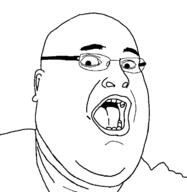 fat glasses no_beard open_mouth soyjak template variant:fatjak // 714x732 // 24.0KB