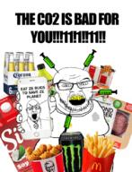 2soyjaks acne alcohol angry beer beyond_meat bottle bucket can cigarette clothes coronavirus_pandemic drink eat_the_bugs eco_friendly energy_drink fast_food food french_fries fried_chicken fries glasses goyslop gynaecomastia holding_object holding_phone hypocrisy hypocrite impact_font iphone kfc klaus_schwab mcdonalds meat milk_carton mountain_dew open_mouth pentagram phone rotten_teeth silk_soymilk soda soy_milk stain stubble teeth text unhealthy vaccine variant:feraljak variant:schwabjak vegan white_background yellow_teeth // 645x842 // 513.3KB