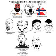 argument beard blocked comic flag flag:norway glasses ip_address kys little_caesars meme meta:tagme multiple_soyjaks open_mouth ratio soyjak subvariant:science_lover text twitter variant:brandon variant:carterjak variant:chudjak variant:cobson variant:estoniajak variant:gapejak variant:impish_soyak_ears variant:markiplier_soyjak variant:norwegian your_mom // 858x854 // 209.6KB