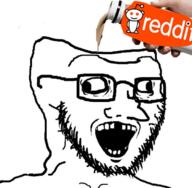 brainless brainlet glasses open_mouth reddit retard soy soyjak soylent stubble variant:soyak // 680x665 // 273.6KB