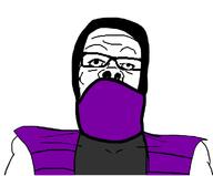 clothes glasses mask mortal_kombat ninja purple rain_(mortal_kombat) sleeveless_shirt soyjak variant:a24_slowburn_soyjak video_game // 750x623 // 34.9KB