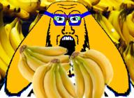 banana distorted dog glasses janny mirrored soyjak stubble variant:soyak yellow_skin // 337x248 // 132.3KB