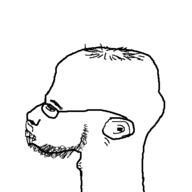 balding clenched_teeth closed_mouth ear glasses hair soyjak stubble variant:unknown // 480x480 // 900.7KB