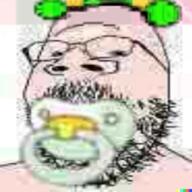 4chan anime baby glasses green_hair hair hairy meta:low_resolution pacifier small_eyes soyjak stubble variant:gapejak white_skin yotsoyba // 1024x1024 // 924.7KB