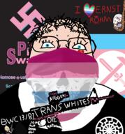 1488 2soyjaks aids anime bleached bloodshot_eyes blue_eyes brenton_tarrant bwc crying discord ernst_rohm femboy flag flag:transgender_pride_flag flag:unoffical_femboy_flag gay glasses gun hair heart hyperborea mask mlm muhammad multiple_soyjaks nazism nigger open_mouth pedophile pink_swastika queen_of_hearts rifle rope skull skull_mask sonnenrad soyjak stransserism stubble swastika tattoo tranny trans_rights variant:bernd variant:gapejak vest white_skin yellow_hair // 2014x2164 // 2.2MB