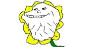 closed_mouth flower flowey plant smile soyjak undertale variant:impish_soyak_ears video_game // 500x250 // 15.0KB