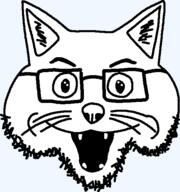 animal cat cat_ear ear fangs glasses open_mouth stubble teeth variant:meowjak whisker // 532x567 // 15.4KB