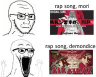 anime demondice frown glasses hololive mori_calliope place_japan stubble subvariant:wewjak text thumbnail variant:soyak vt_(4chan) vtuber youtube // 680x544 // 66.6KB