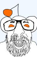 antenna beard ear glasses orange_eyes reddit soyjak variant:israeli_soyjak // 584x901 // 41.5KB