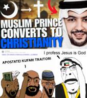 4soyjaks ak-47 arab arabs article background beard bloodshot_eyes brown_eyes brown_skin christian_cross christian_identity christianity clothes cross crying flag:kuwait glasses goat hat islam islamic jesus keffiyeh koran kuwait mustache old open_mouth quran red_eyes smile soyjak stubble subvariant:tetojak taqiyah text thob variant:cobson variant:feraljak variant:soyak white_background yellow_sclera yellow_teeth // 635x717 // 634.2KB