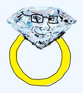 closed_mouth gem glasses looking_down objectsoy ring smile smug soyjak stubble variant:soyak // 668x750 // 284.0KB