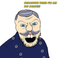 angry blue_uniform elder fireman_sam fireman_uniform italy looking_at_you mustache old open_mouth soyjak station_officier_steele_(fireman_sam) stubble teeth text uniform variant:feraljak // 1500x1500 // 809.6KB