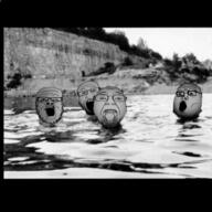 4soyjaks album_cover black_and_white glasses music mustache open_mouth slint soyjak spiderland stubble variant:a24_slowburn_soyjak variant:bernd variant:markiplier_soyjak variant:tony_soprano_soyjak // 1000x1000 // 539.2KB