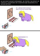 ack angry animal_abuse bloodshot_eyes button comic crying fluffy foals guillotine meme mother pony puzzle tail text torture tranny variant:bernd variant:cryboy_soyjak variant:soyak yellow_hair // 740x1038 // 137.6KB