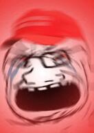 angry animated bloodshot_eyes blur clothes crying distorted glasses hat maga open_mouth red soyjak stubble variant:soyak // 196x275 // 230.9KB