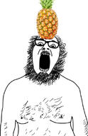 ananas food fruit glasses mustache pineapple soyjak variant:ignatius // 526x815 // 143.5KB