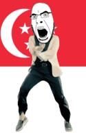 angry animated country dance flag gangnam_style glasses open_mouth singapore soyjak stubble variant:cobson // 300x460 // 501.6KB