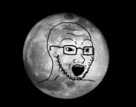 glasses moon open_mouth soyjak space stubble variant:soyak // 1190x934 // 692.9KB