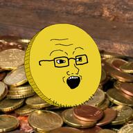 coin glasses gold irl meta:duplicate open_mouth soyjak stubble variant:soyak // 600x600 // 384.9KB