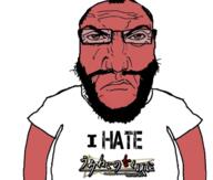 angry balding beard closed_mouth clothes glasses hair higurashi i_hate punisher_face red_skin soyjak subvariant:science_lover text tshirt umineko variant:markiplier_soyjak // 976x831 // 455.9KB