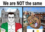 2soyjaks argentina arm bbc bolivia buff favela flag flag:argentina flag:bolivia flag:italy glasses italy muscles open_mouth queen_of_spades soyjak spade sperm stubble subvariant:chudjak_front subvariant:muscular_chud text variant:bernd variant:chudjak we're_not_the_same you're_the_same // 960x681 // 580.1KB