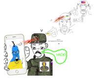 2soyjaks ack amerimutt angel arm badge biblically_accurate_angel blood cap carter clothes dead ear flag flockmod frown glasses gore gun hair hand hat helmet hohol holding_object horn looking_up military nazism oekaki open_mouth phone pig russia russo_ukrainian_war shooting soot_colors soyjak soyjak_party speech_bubble star stubble tail text tranny ukraine uniform united_states variant:carterjak variant:feraljak variant:unknown z_(russian_symbol) // 956x806 // 364.7KB