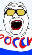 big_z cyrillic_text glasses open_mouth russia soyjak stubble sunglasses text variant:alicia // 418x718 // 8.5KB