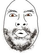 brown_eyes half_open_mouth joe_rogan soyjak stubble variant:poopson // 836x1124 // 318.2KB