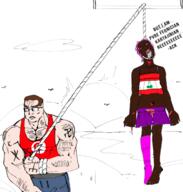 ack berber black_skin blood dead dick gay glasses lebanigger lebanon nazism nigger purple_hair rope stocking text tranny tunisia variant:chudjak white_skin // 1222x1280 // 585.9KB