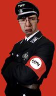 armband aryan belt clitty clothes collar_tabs crying hat irl military_hat military_jacket military_uniform nazi_germany nazism patrick_crusius peaked_cap photoshop queen_of_spades sad totenkopf twp uniform variant:chudjak // 1197x2034 // 109.3KB