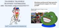 angry arm blood bloodshot_eyes clenched_teeth cracked_teeth flag flag:lgbt_pride_flag flag:russia flag:ukraine frog full_body hand laughing leg nosebleed pepe pride pride_flag pride_parade rent_free russia smile soyjak stubble subvariant:feralrage text tranny ukraine variant:feraljak yellow_teeth // 2048x1001 // 974.2KB