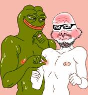 arm frog glasses hand mustache nipple nsfw pepe red_face sex smug soyjak stubble variant:a24_slowburn_soyjak // 1068x1158 // 935.7KB