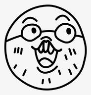 adventure_time cartoon cartoon_network glasses open_mouth phil_face proto-soyjak soyjak stubble // 820x857 // 148.5KB