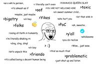 buzzwords emoticon glasses meme open_mouth soyjak stubble teeth text twitter twitter_checkmark variant:soyak wordswordswords // 1500x1000 // 485.3KB