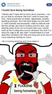 angry beard bloodshot_eyes clothes fume glasses hair homeless methamphetamine open_mouth piss poop red red_skin reddit ripped_clothes smoke speech_bubble subvariant:science_lover text tshirt variant:markiplier_soyjak // 800x1430 // 651.8KB